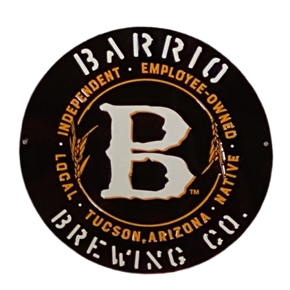 Barrio Sign - Black B Tin Tacker | Barrio Brewing Co.