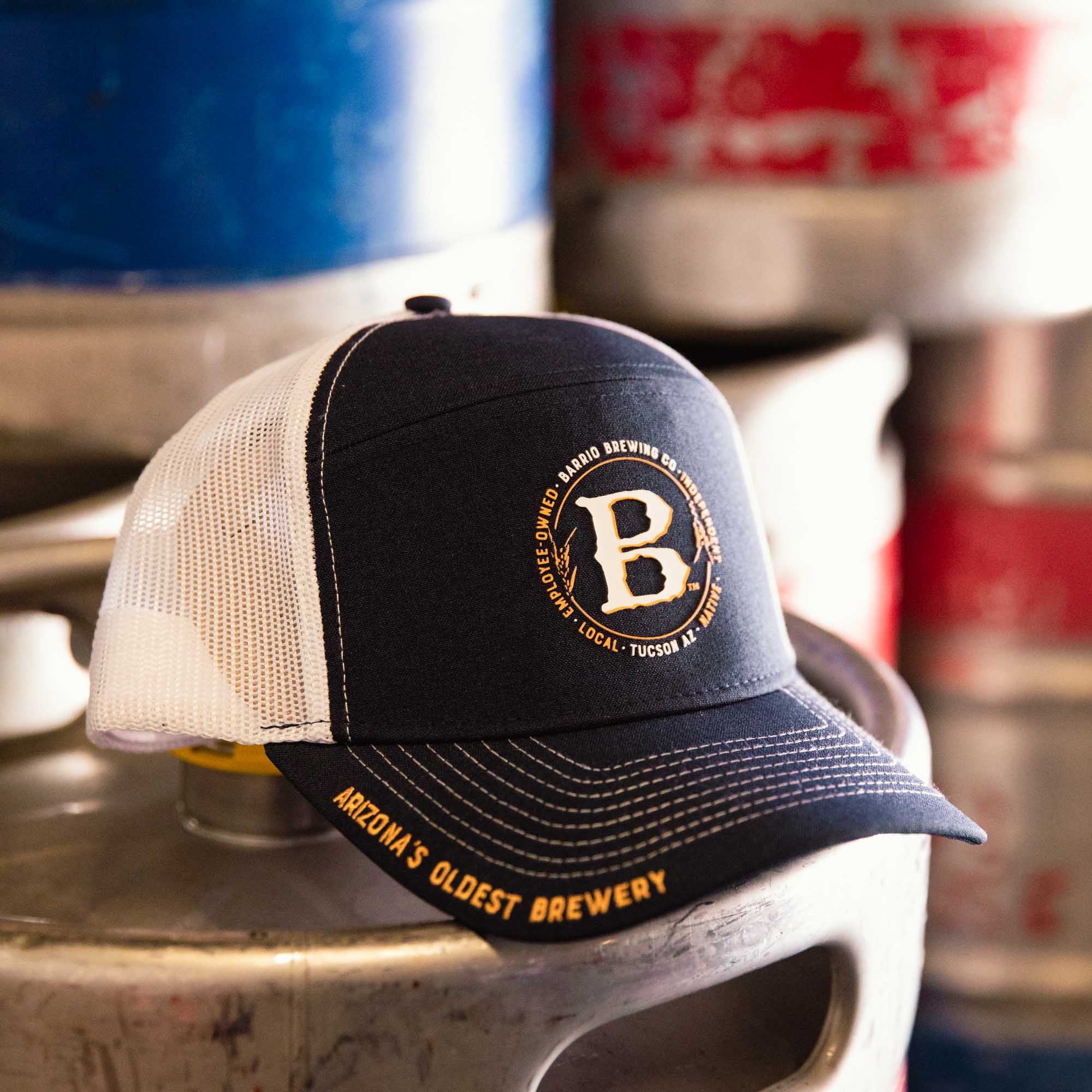 Barrio Hat - Navy Snap Back - Barrio Brewing Co.